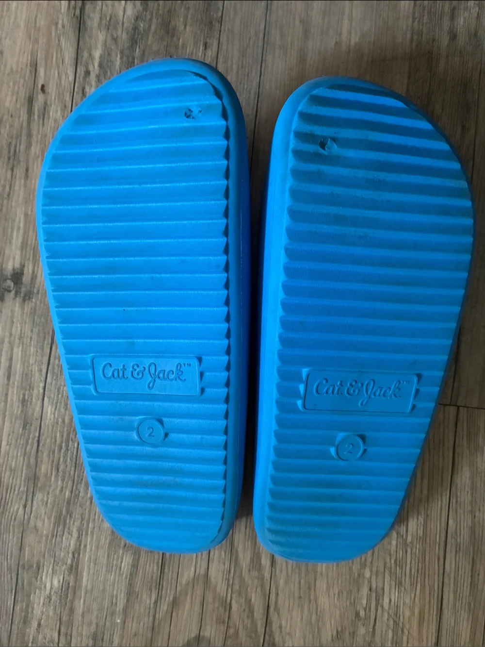 Cat & Jack Kids Vivid Blue Foam Slide Sandals